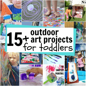 Outdoor Art for Toddlers - I Can Teach My Child!