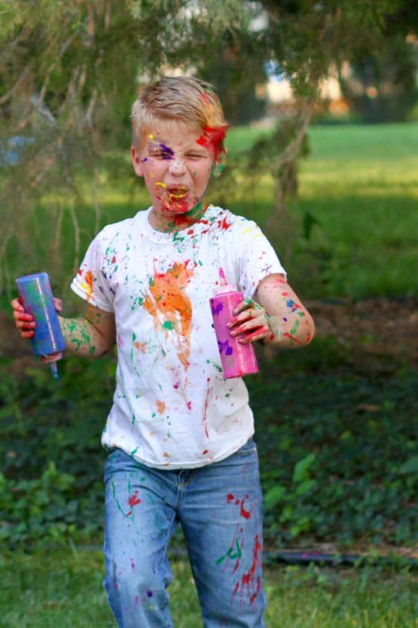 Family Paint Fight Photos